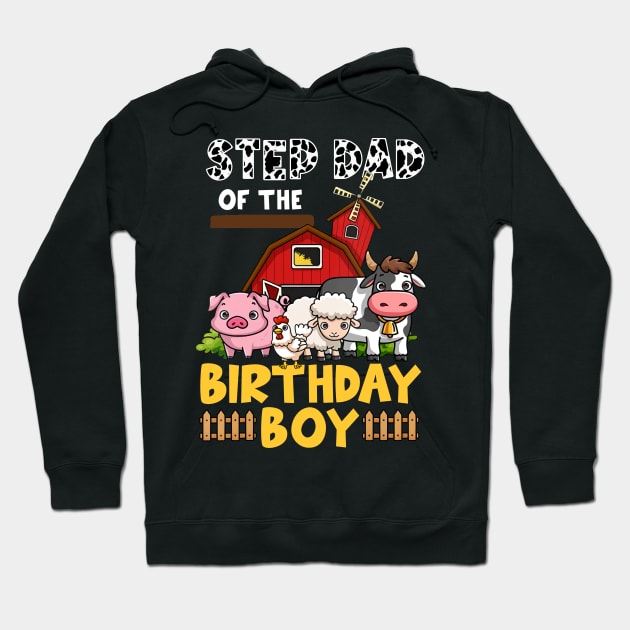 Cow Step Dad Birthday Family Matching Mothers Day Boy Girls Farm Hoodie by OHC t-shirt